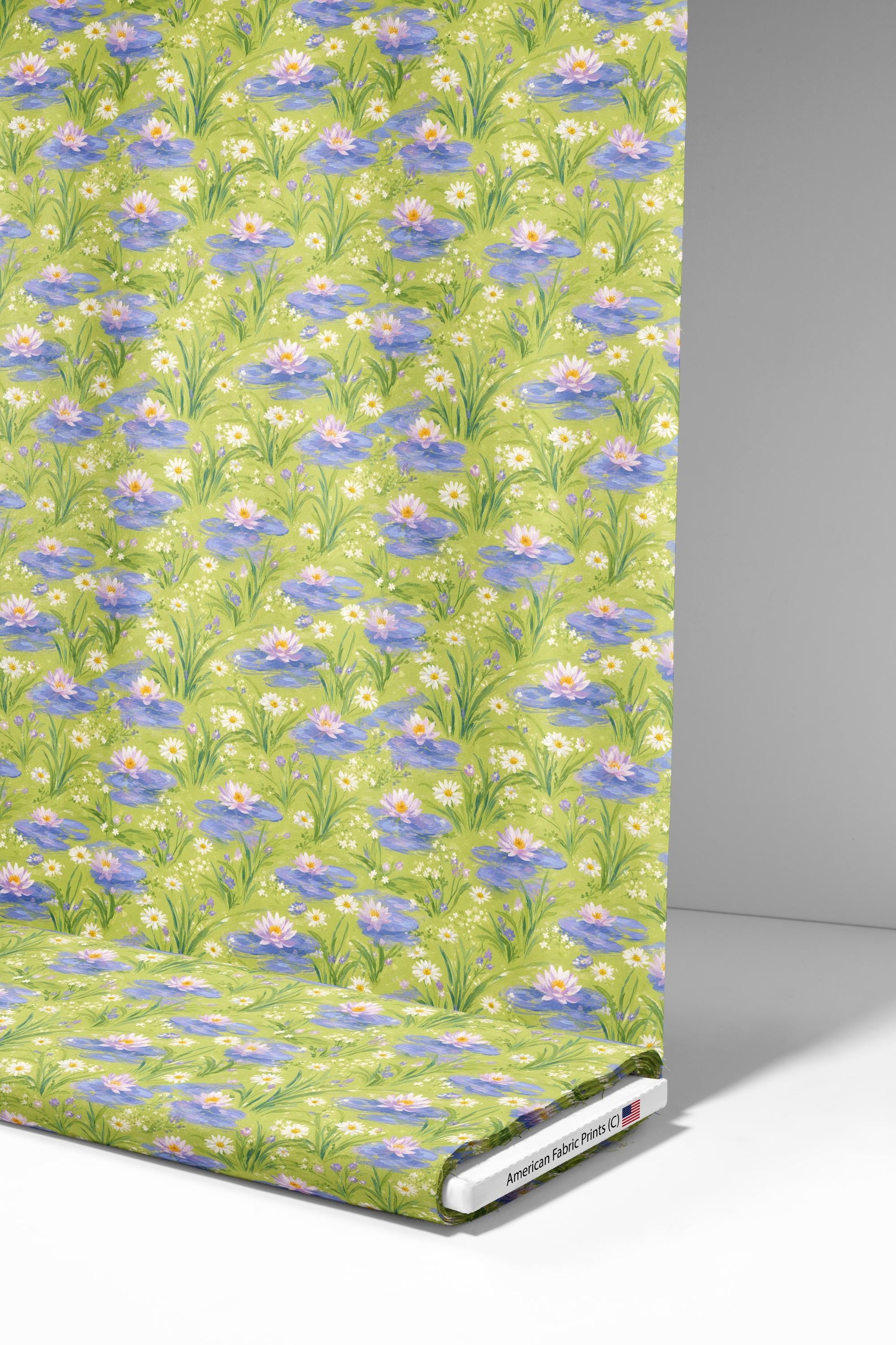 Water Lily Pond Fabric - Shop now at American Fabric Prints