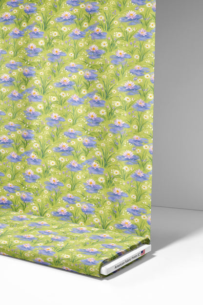 Water Lily Pond Fabric - Shop now at American Fabric Prints