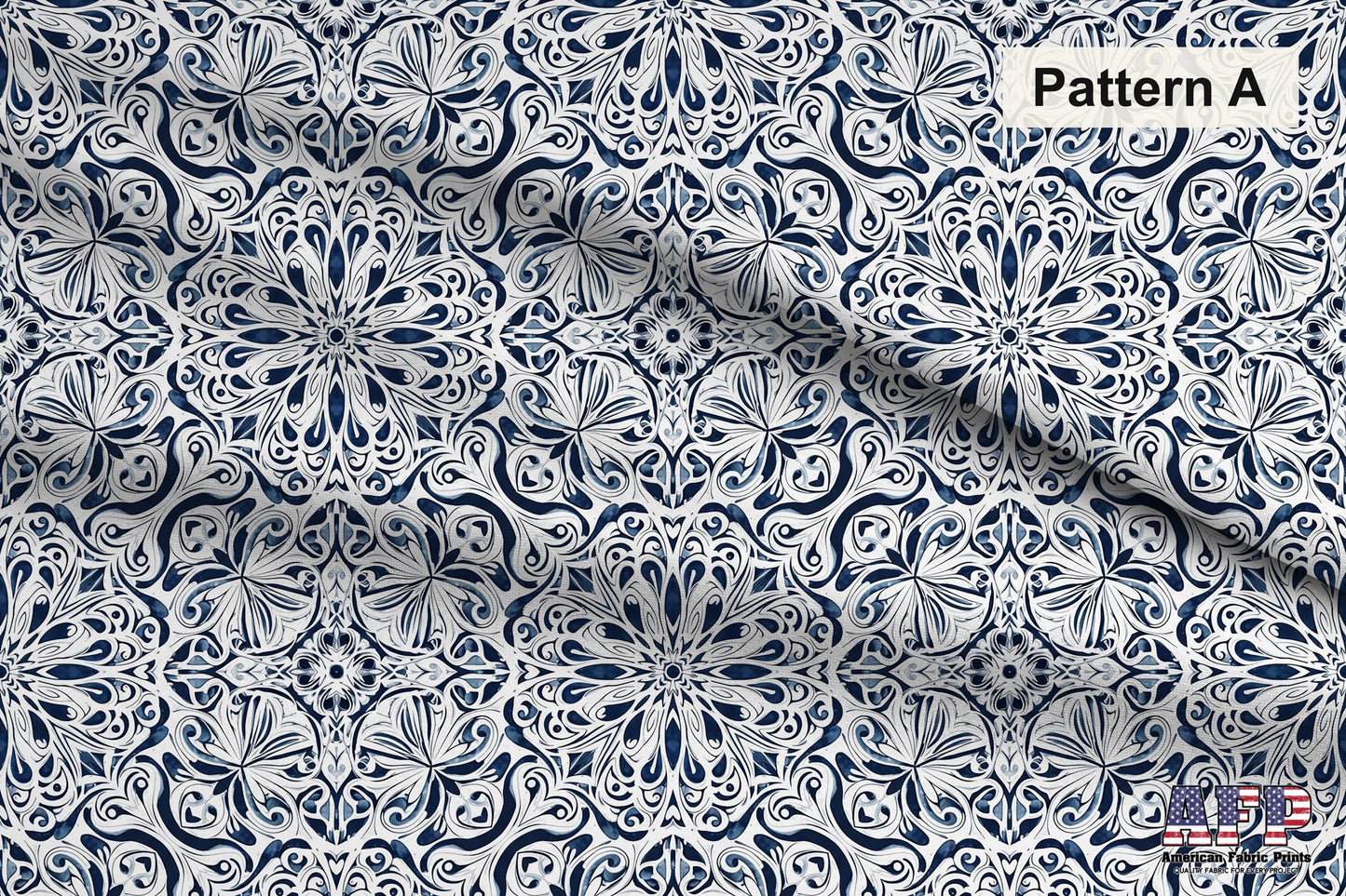 Patterned Arabesque Tiles 3 Fabric Bundle Set - Shop now at American Fabric Prints