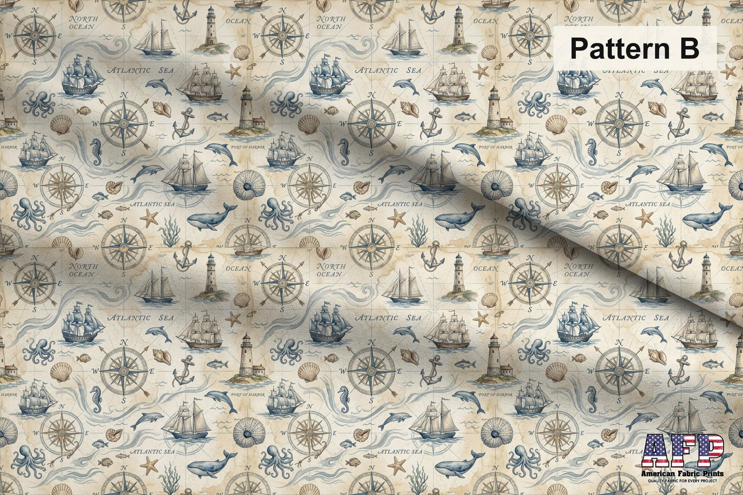 Around the Sea 4 Fabric Bundle Set - Shop now at American Fabric Prints