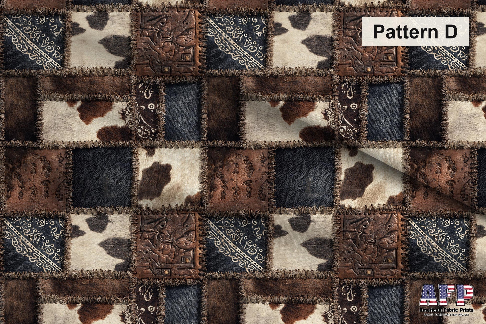 Western Patchwork Fabric Bundle Set - Shop now at American Fabric Prints