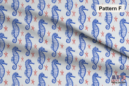 Blue Beach Fabric Bundle Set - Shop now at American Fabric Prints
