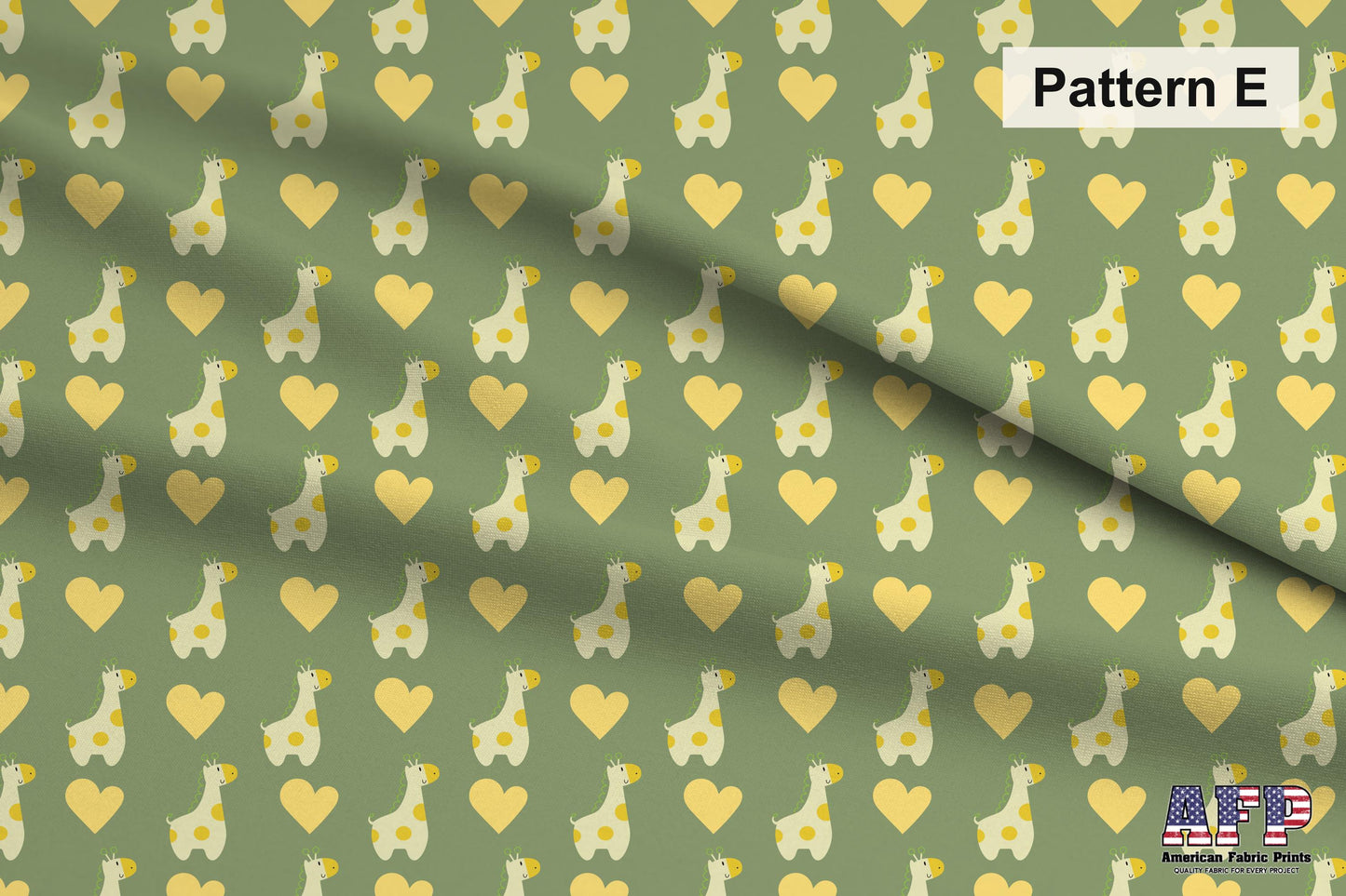Giraffe Love Fabric Set. Choose Your Patterns. Pattern E Shown. Shop now at American Fabric Prints.