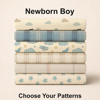 Newborn Boy Fabric Bundle Set - Shop now at American Fabric Prints