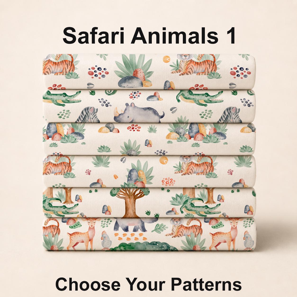 Safari Animals 1 Fabric Bundle Set - Shop now at American Fabric Prints