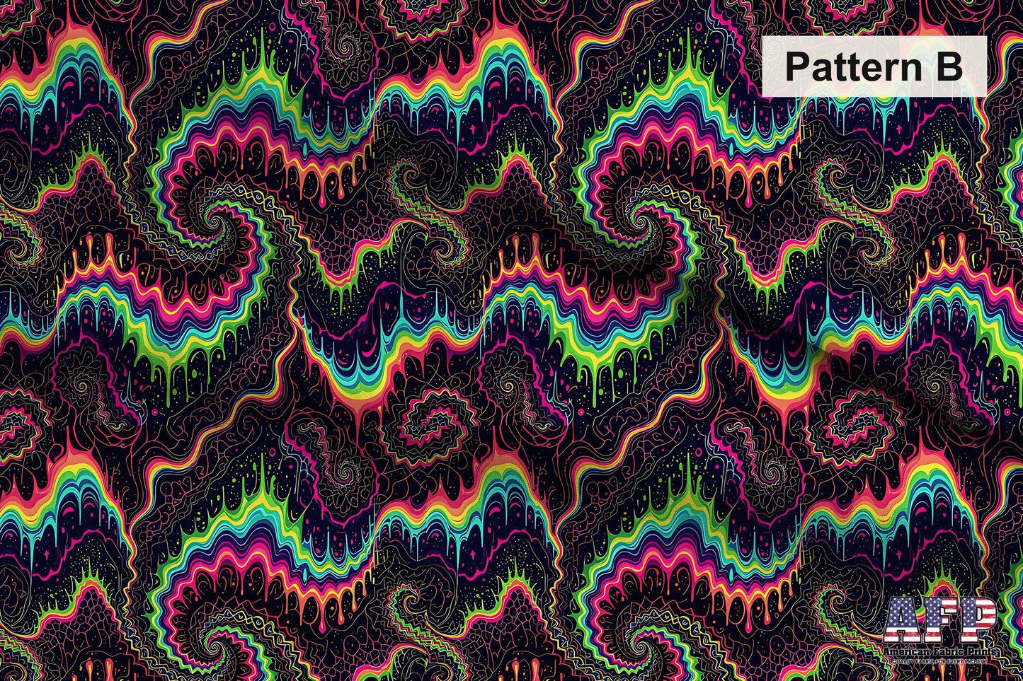 Trippy Neon Fabric Bundle Set - Shop now at American Fabric Prints