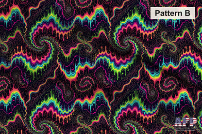 Trippy Neon Fabric Bundle Set - Shop now at American Fabric Prints