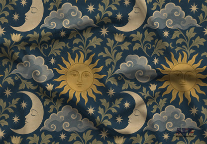 Celestial Scandinavian Fabric - Shop now at American Fabric Prints
