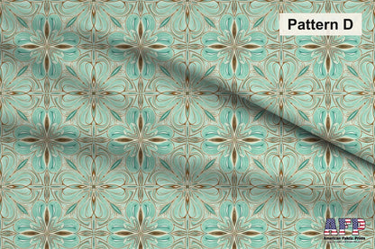 Arabesque Teals 4 Fabric Bundle Set - Shop now at American Fabric Prints