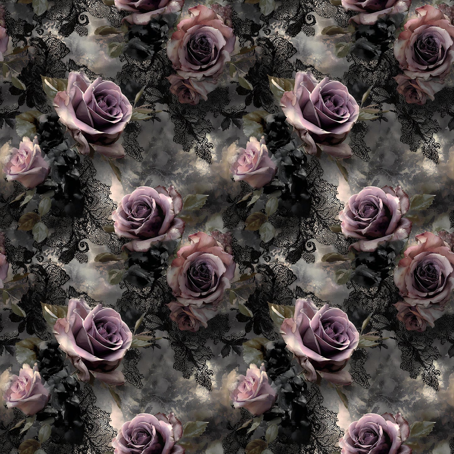Victorian Goth Floral Fabric - Shop now at American Fabric Prints