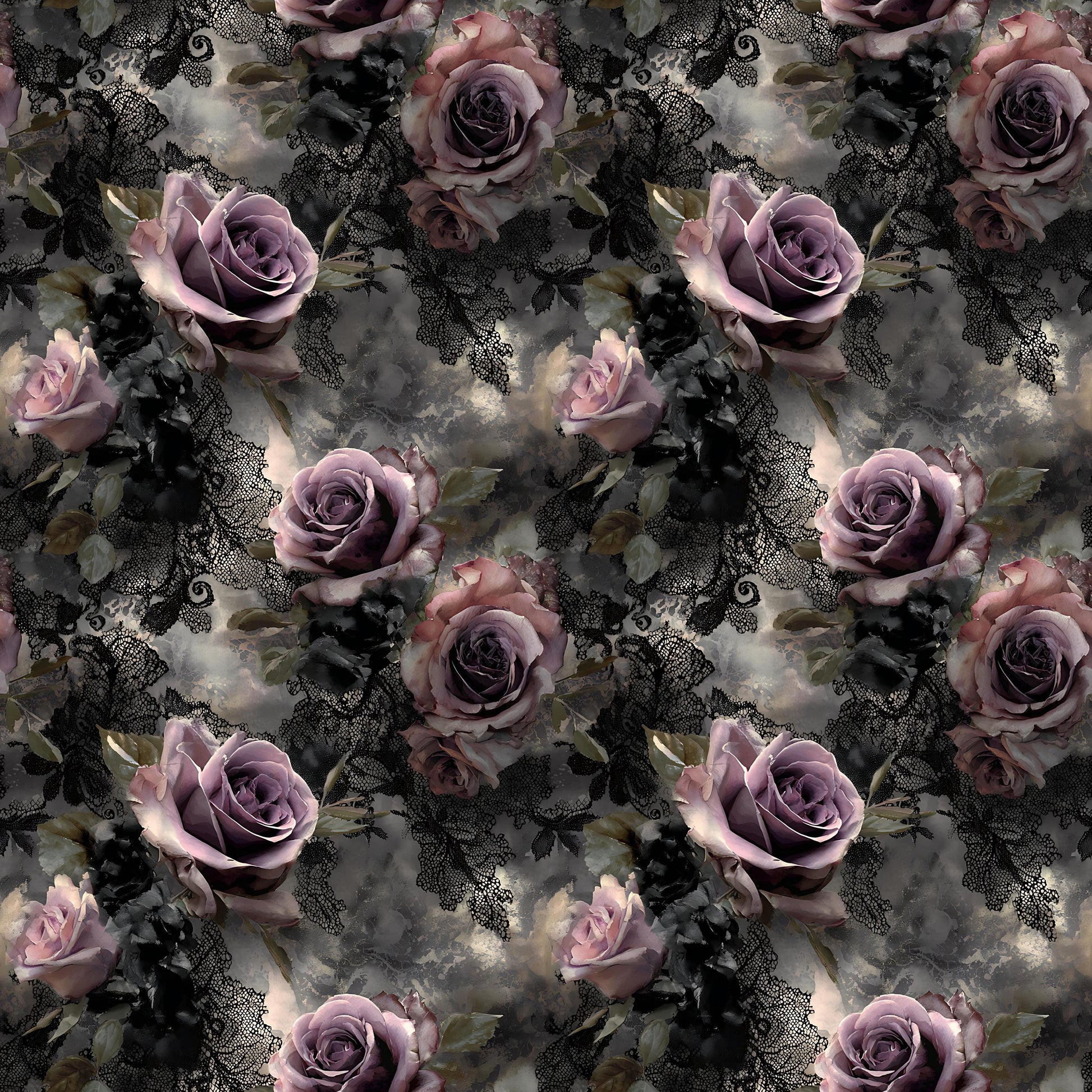 Victorian Goth Floral Fabric - Shop now at American Fabric Prints