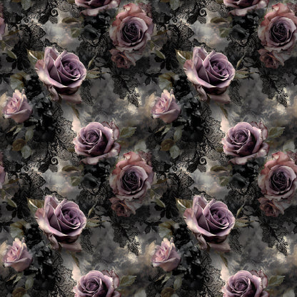 Victorian Goth Floral Fabric - Shop now at American Fabric Prints