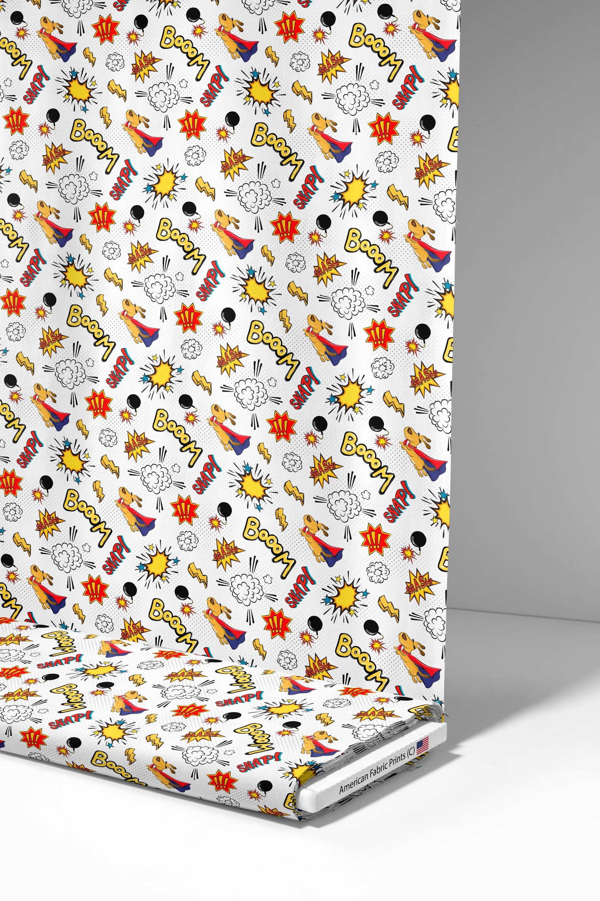 Super Dog Comics Fabric - Shop now at American Fabric Prints