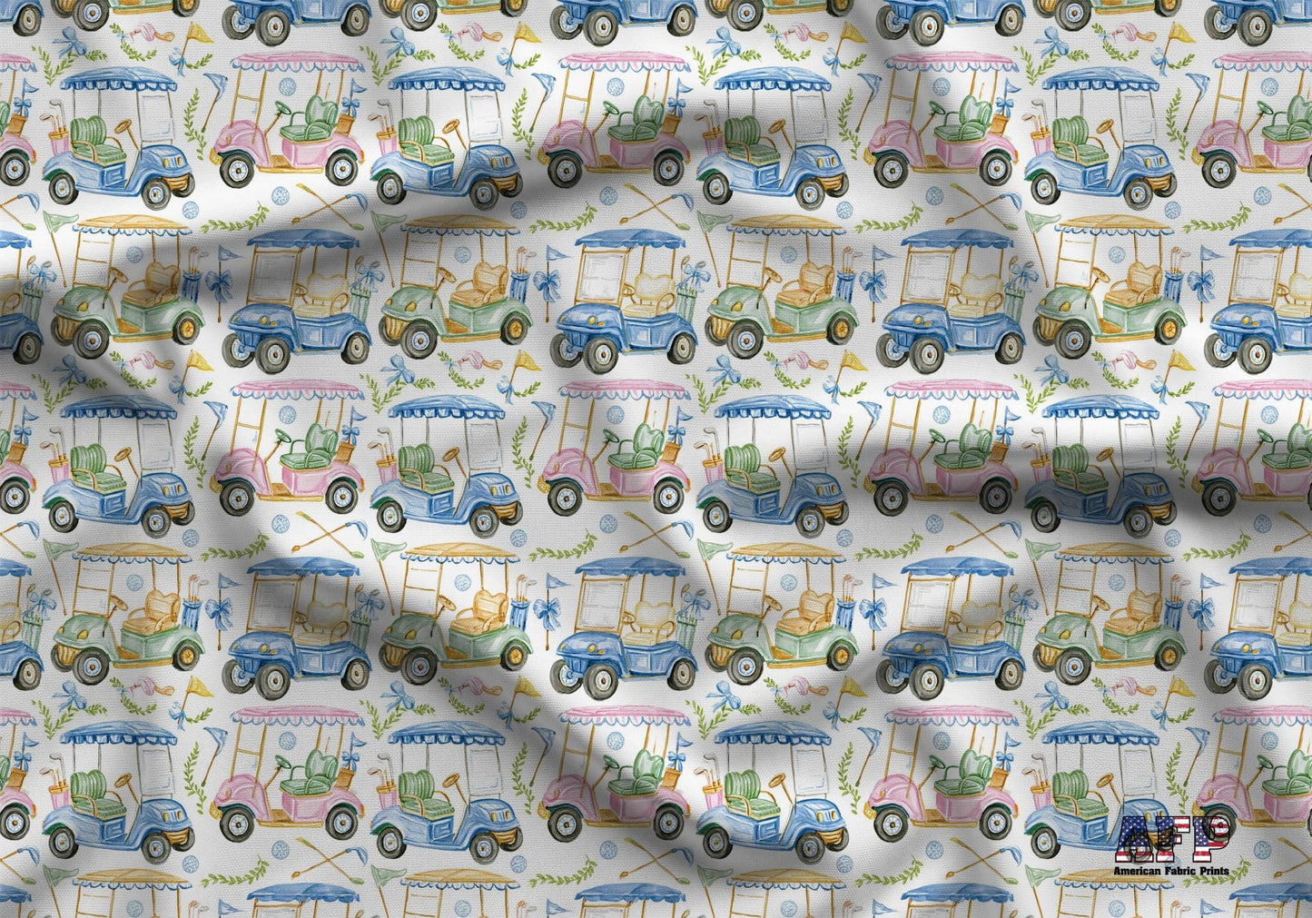 Preppy Golf Fabric - Shop now at American Fabric Prints