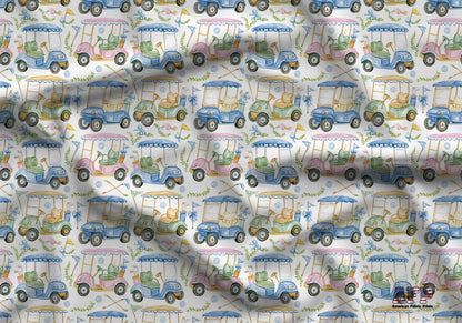 Preppy Golf Fabric - Shop now at American Fabric Prints