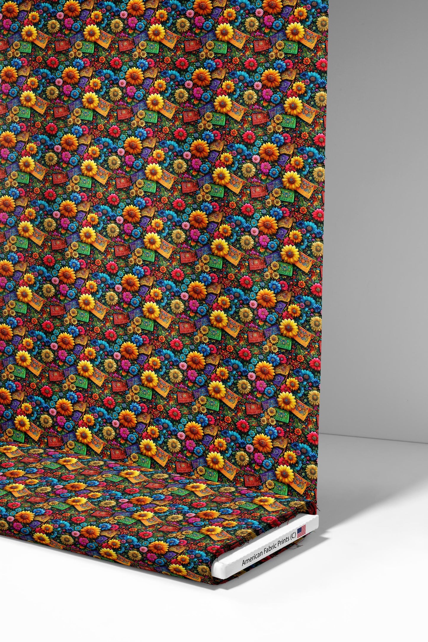 Fiesta Flowers Fabric - Shop now at American Fabric Prints