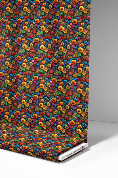 Fiesta Flowers Fabric - Shop now at American Fabric Prints