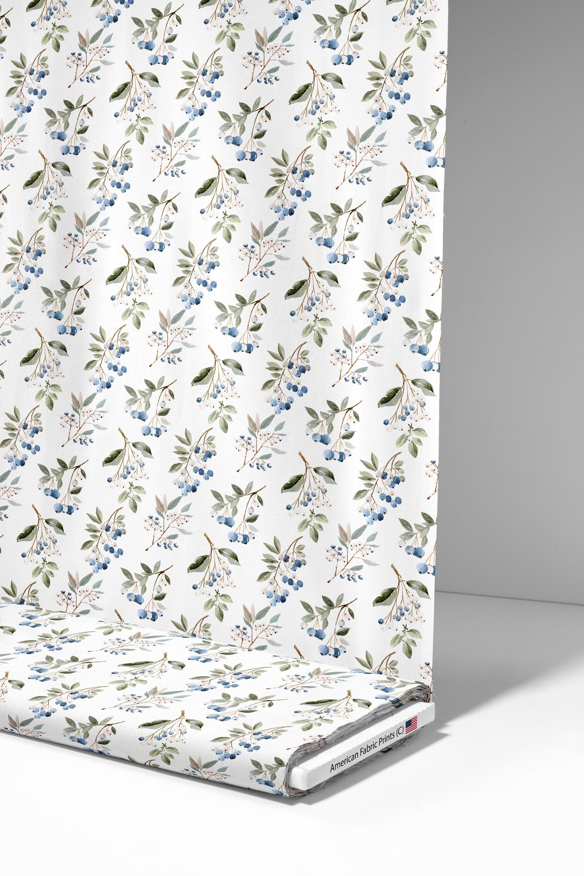 Petite Blueberry Fabric - Shop now at American Fabric Prints