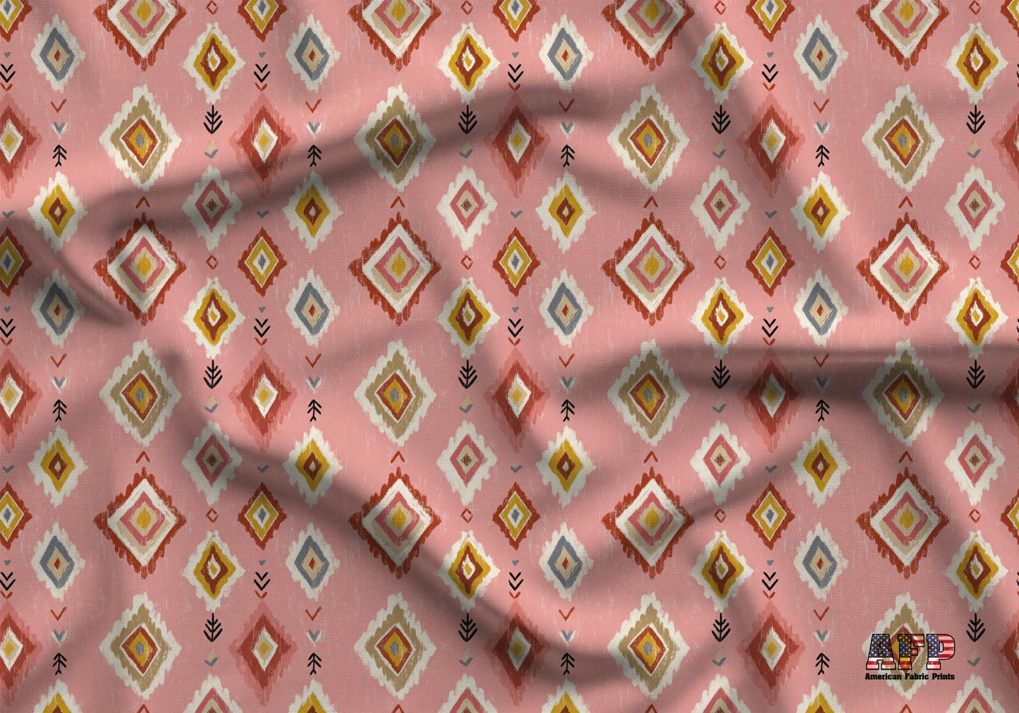 Pastel Pink Boho Fabric - Shop now at American Fabric Prints