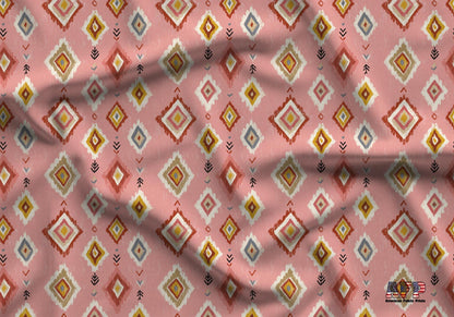 Pastel Pink Boho Fabric - Shop now at American Fabric Prints