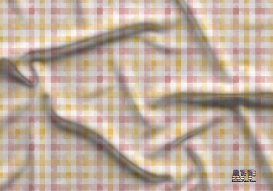 Pastel Pink and Yellow Fabric - Shop now at American Fabric Prints