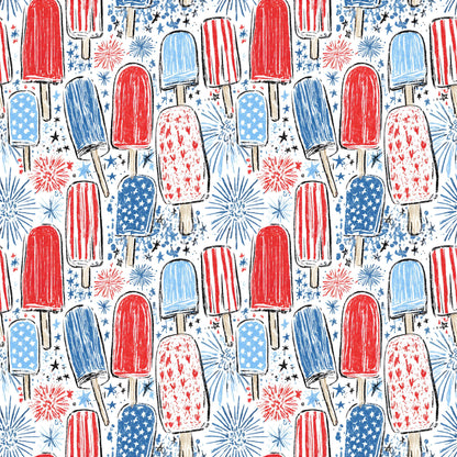 USA Popsicles Fabric - Shop now at American Fabric Prints