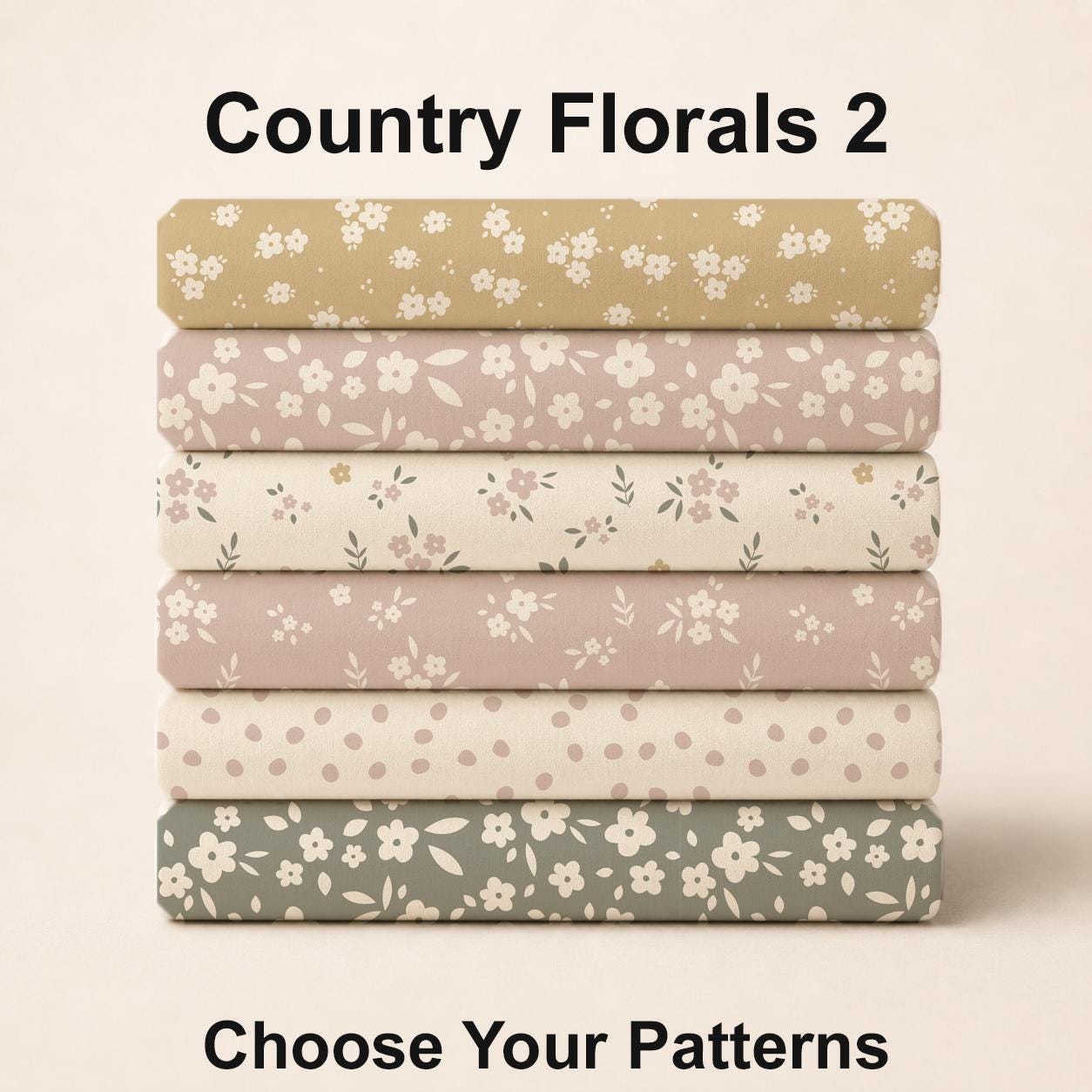 Country Florals 2 Fabric Bundle Set - Shop now at American Fabric Prints