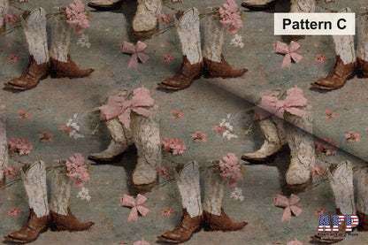 Coquette Bridal Cowgirl Fabric Bundle Set - Shop now at American Fabric Prints