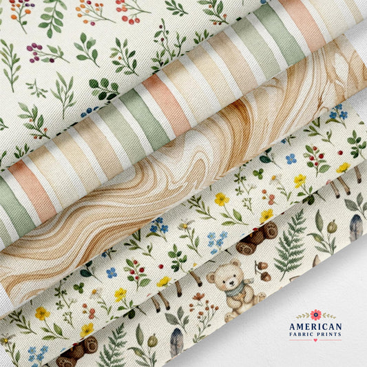 Woodland Girl 5 Fabric Bundle Set - Shop now at American Fabric Prints