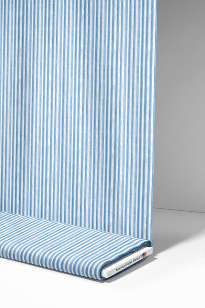 Blue Stripes Fabric - Shop now at American Fabric Prints