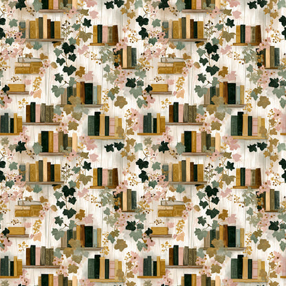 Books and Ivy Fabric - Shop now at American Fabric Prints