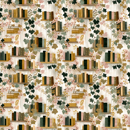 Books and Ivy Fabric - Shop now at American Fabric Prints