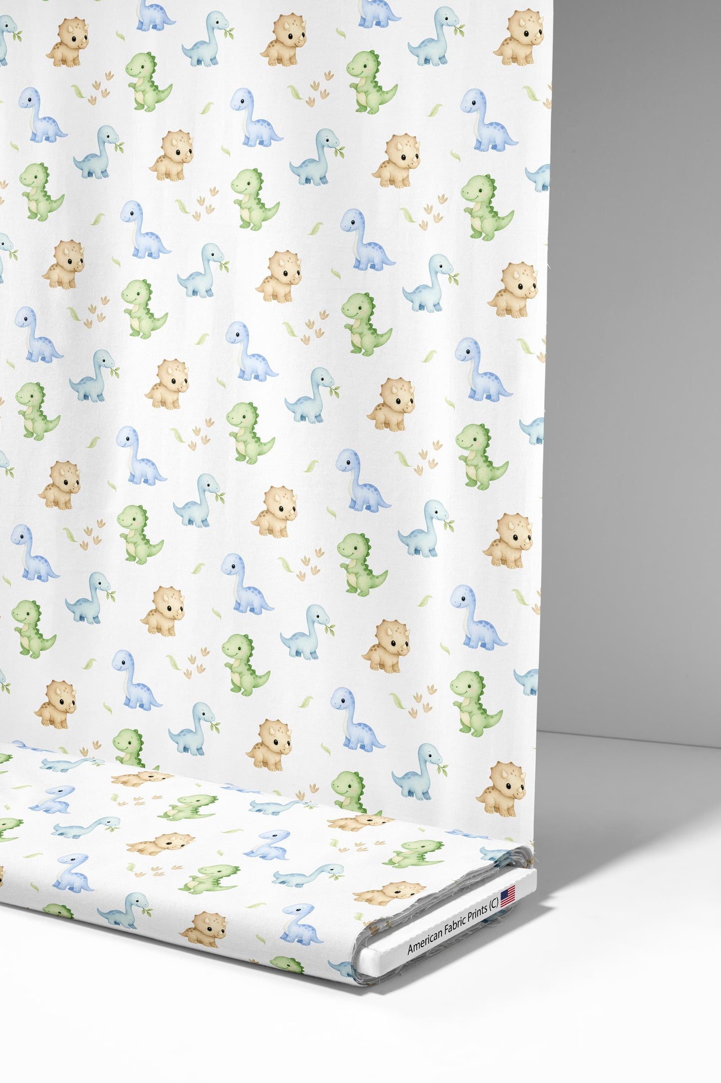 Baby Dinosaurs Fabric - Shop now at American Fabric Prints