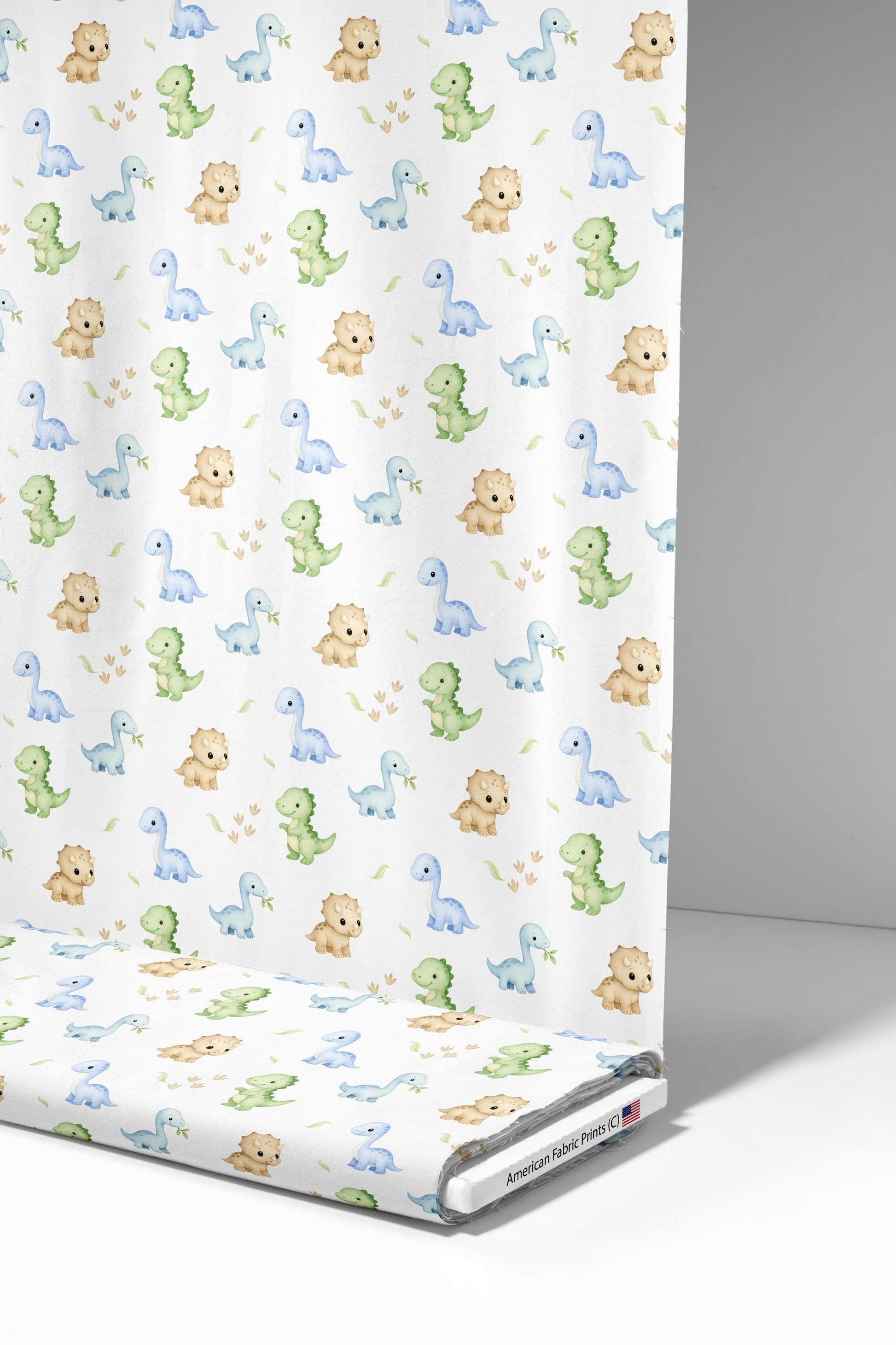 Baby Dinosaurs Fabric - Shop now at American Fabric Prints