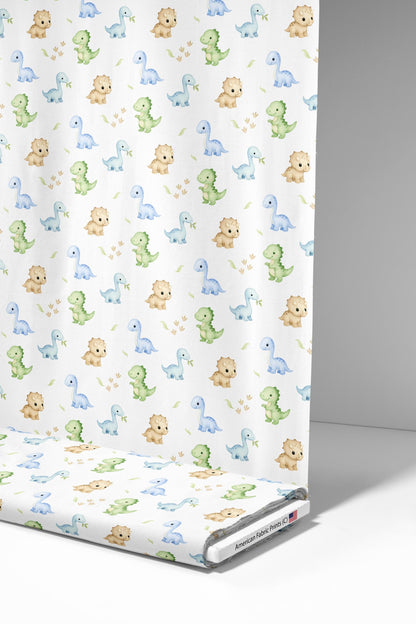 Baby Dinosaurs Fabric - Shop now at American Fabric Prints