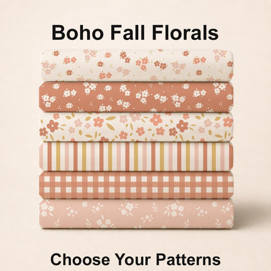 Boho Fall Florals Fabric Bundle Set - Shop now at American Fabric Prints