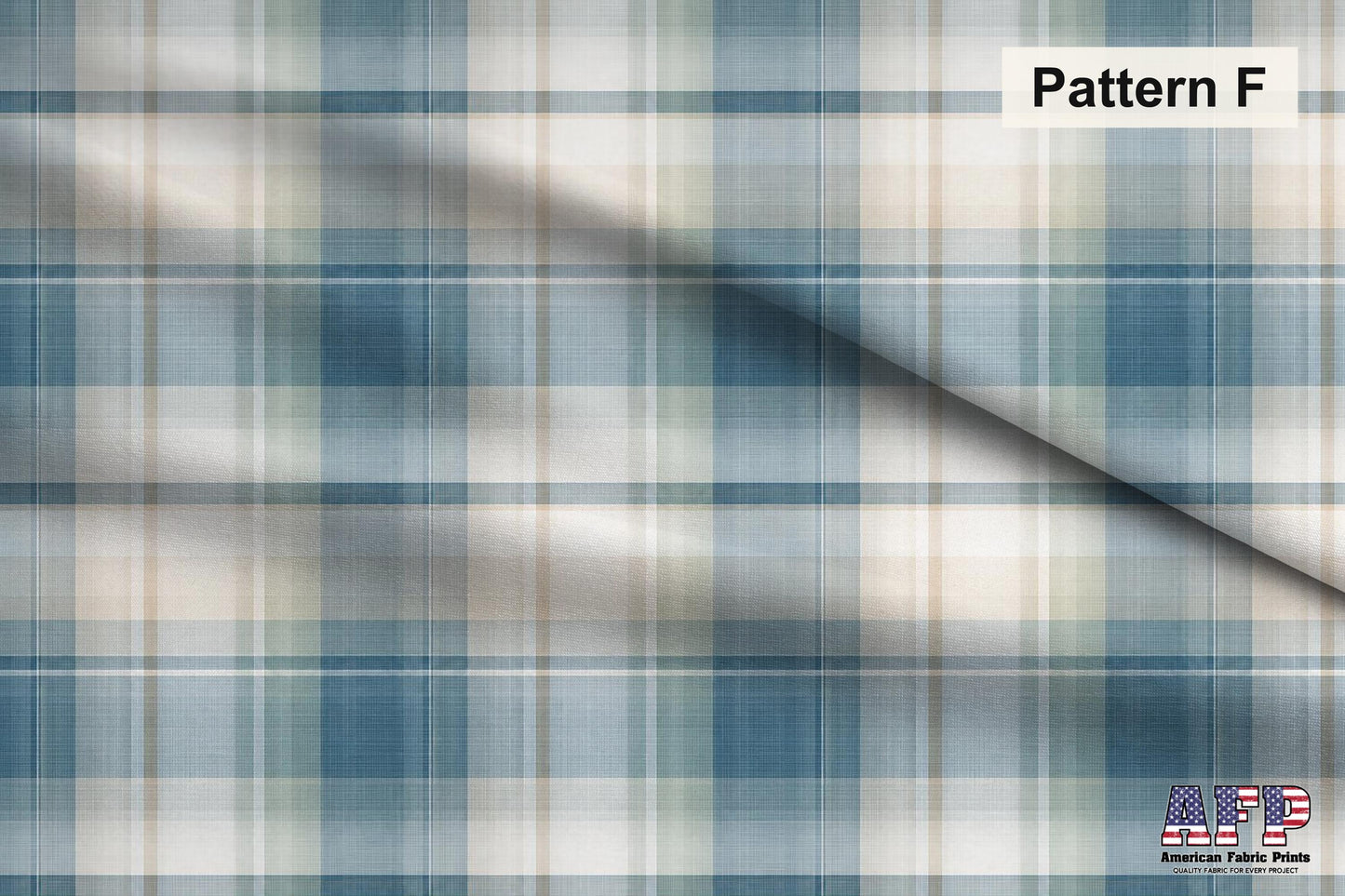 Azure Plaid 2 Fabric Bundle Set - Shop now at American Fabric Prints
