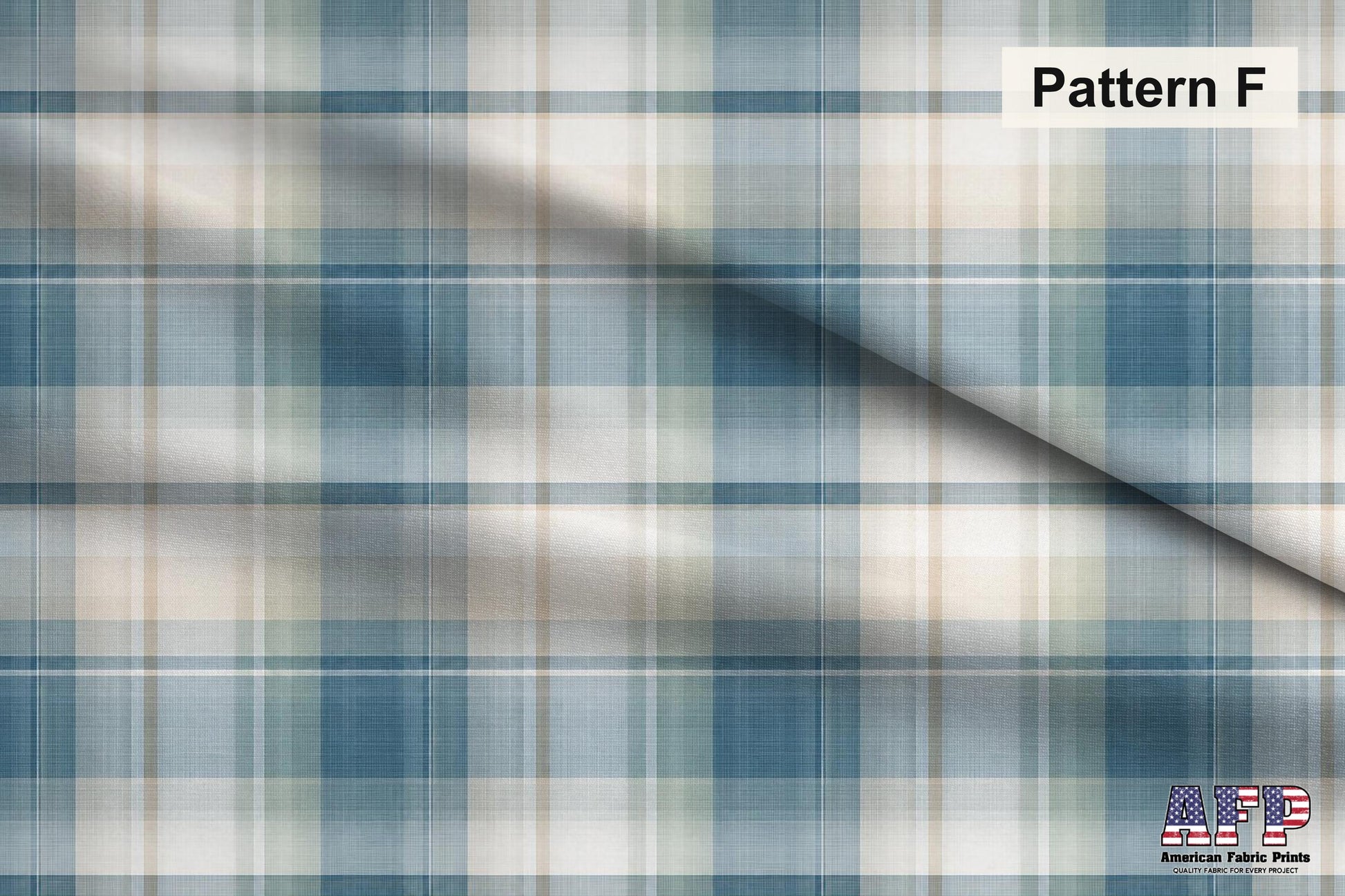 Azure Plaid 2 Fabric Bundle Set - Shop now at American Fabric Prints
