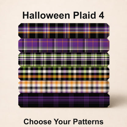 Halloween Plaid 4 Fabric Collection. Choose Your Patterns for your Spooky Plaid creation. Shop now at American Fabric Prints.