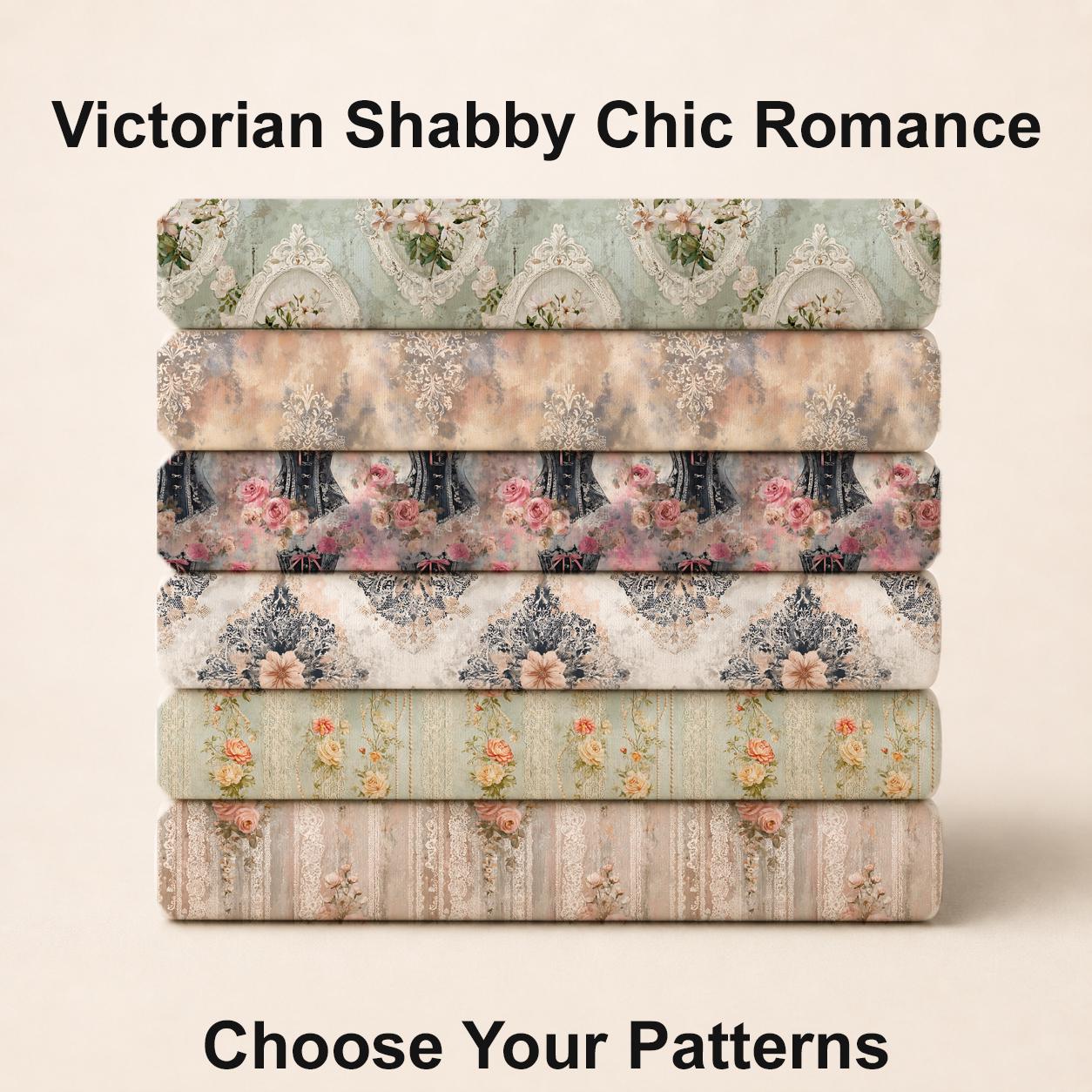 Victorian Shabby Chic Romance Fabric Bundle Set - Shop now at American Fabric Prints
