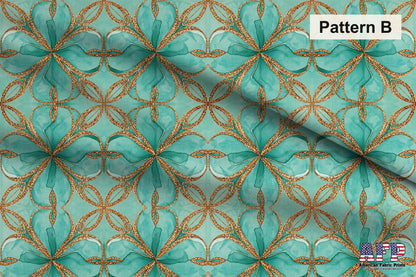Arabesque Teals 5 Fabric Bundle Set - Shop now at American Fabric Prints