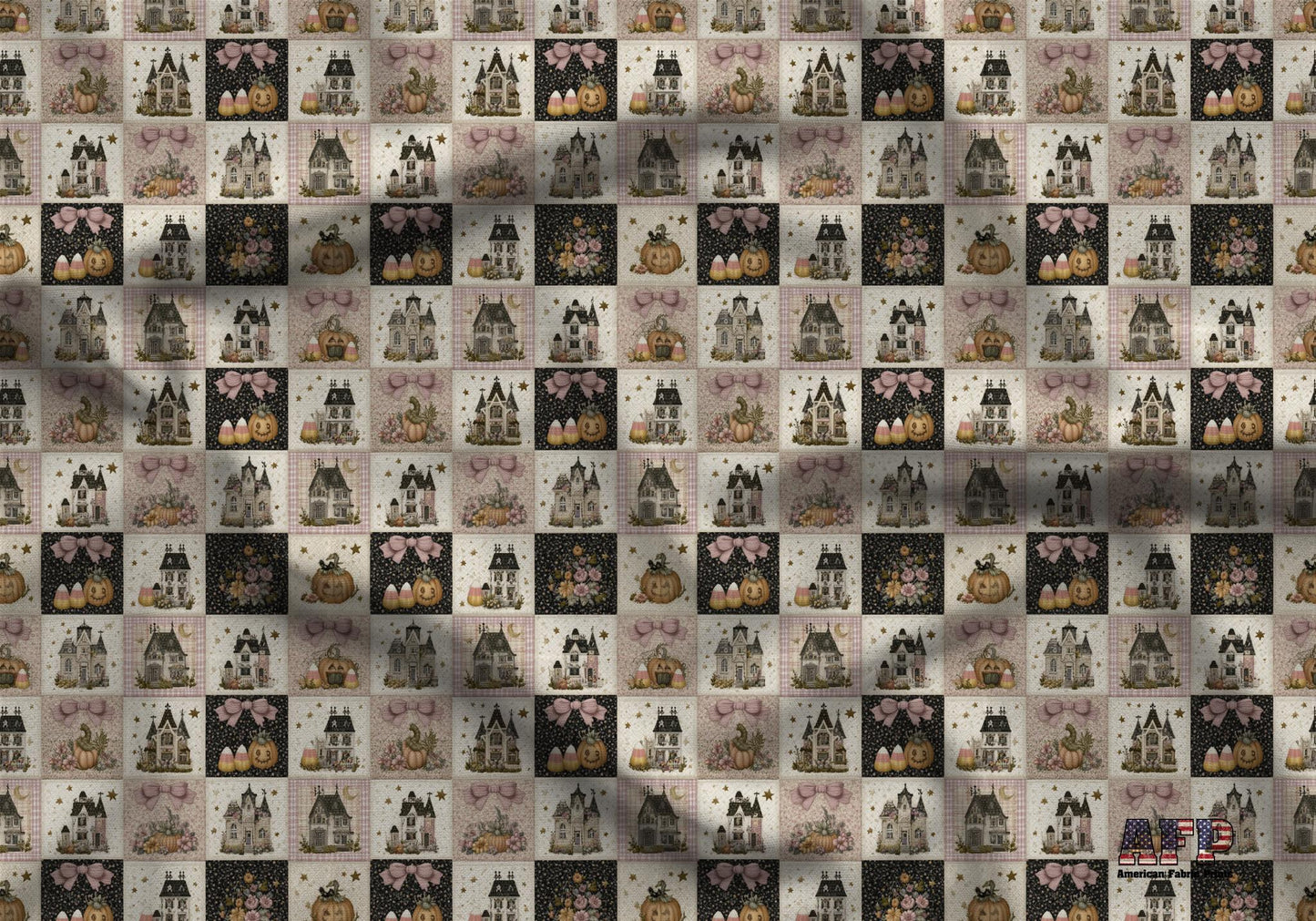 Halloween Coquette Quilted Fabric - Shop now at American Fabric Prints