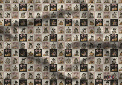 Halloween Coquette Quilted Fabric - Shop now at American Fabric Prints
