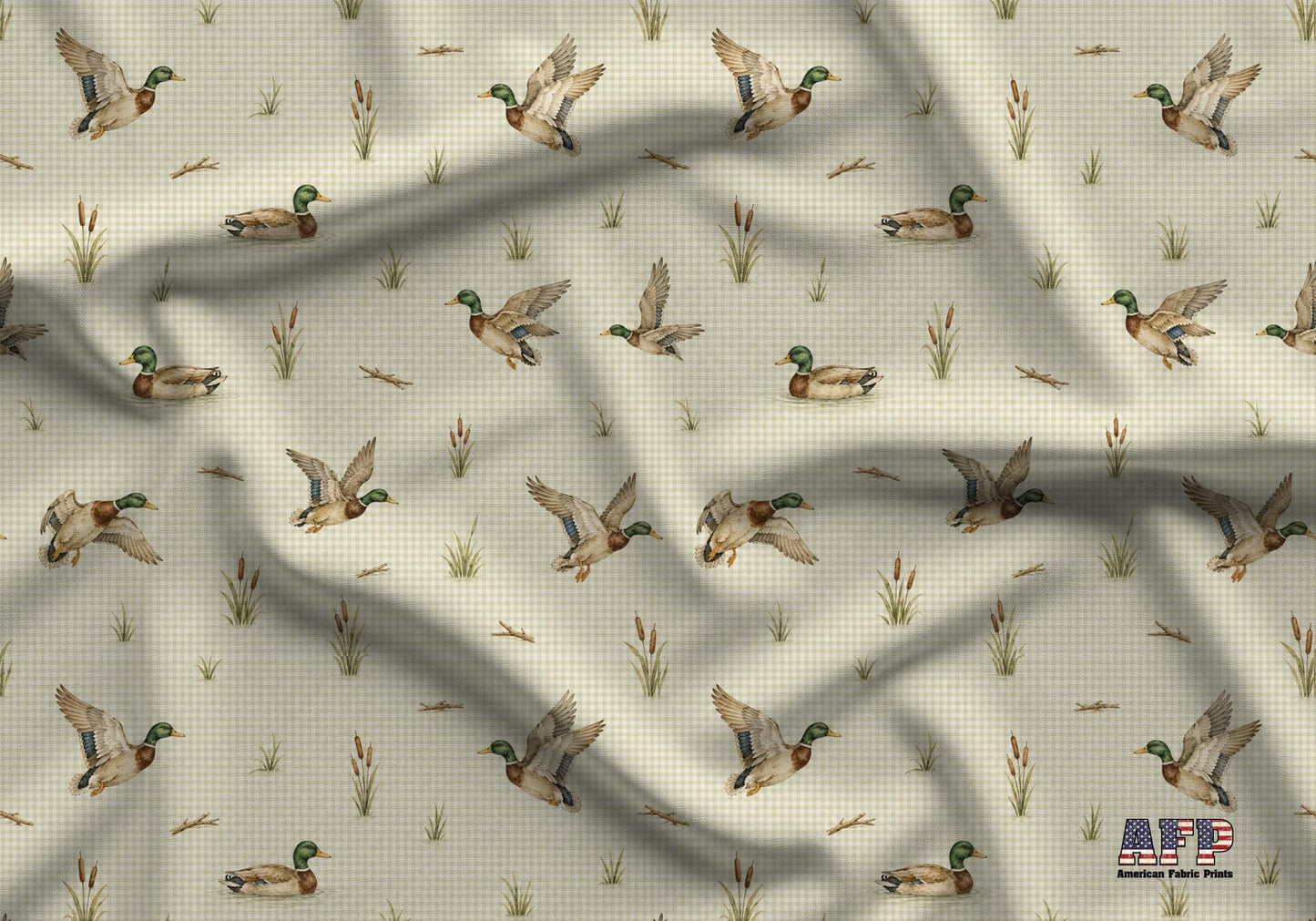 Plaid Mallard Fabric - Shop now at American Fabric Prints