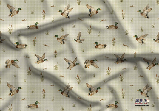 Plaid Mallard Fabric - Shop now at American Fabric Prints