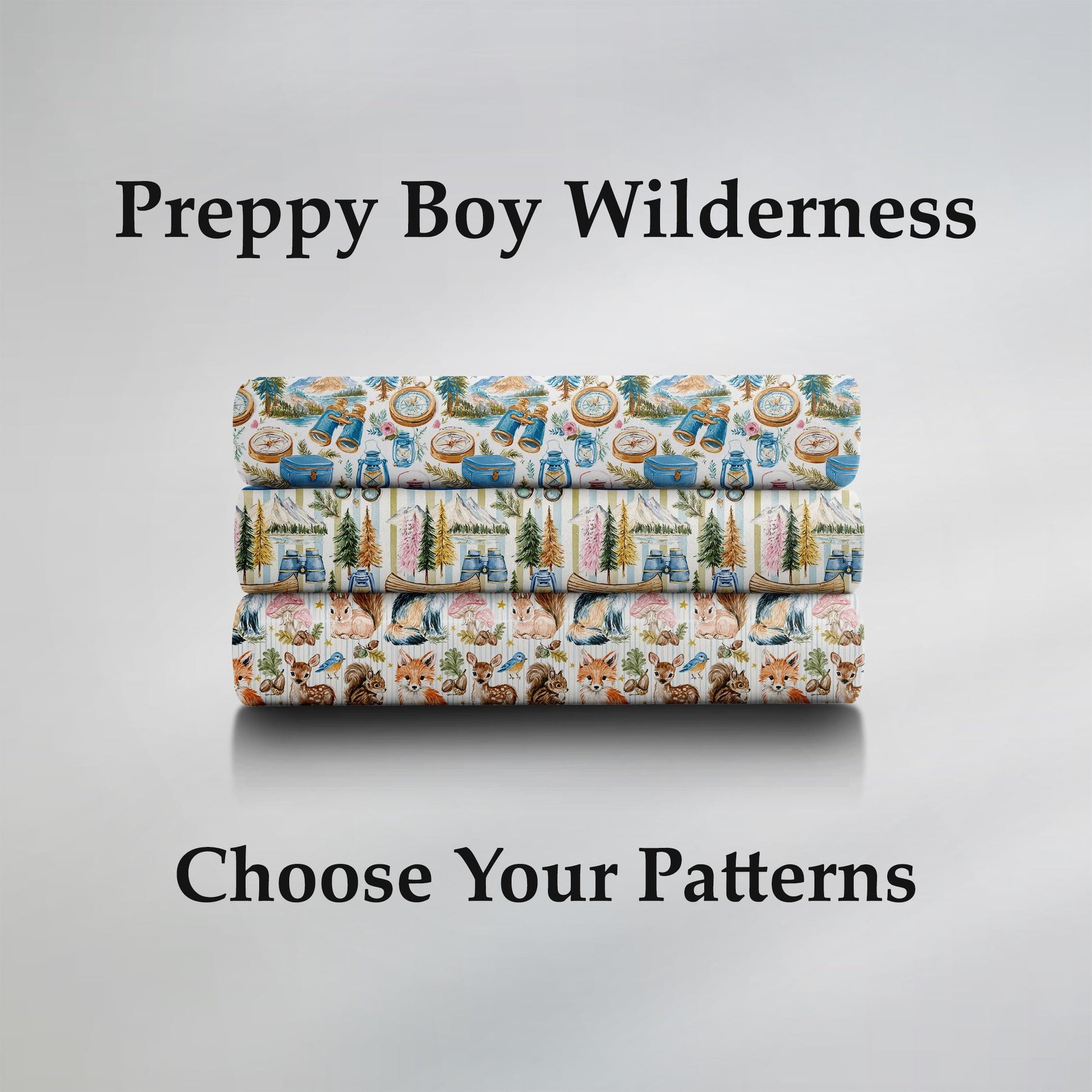 Preppy Boy Wilderness Fabric Bundle Set - Shop now at American Fabric Prints