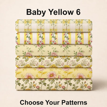 Baby Yellow 6 Fabric Bundle Set - Shop now at American Fabric Prints