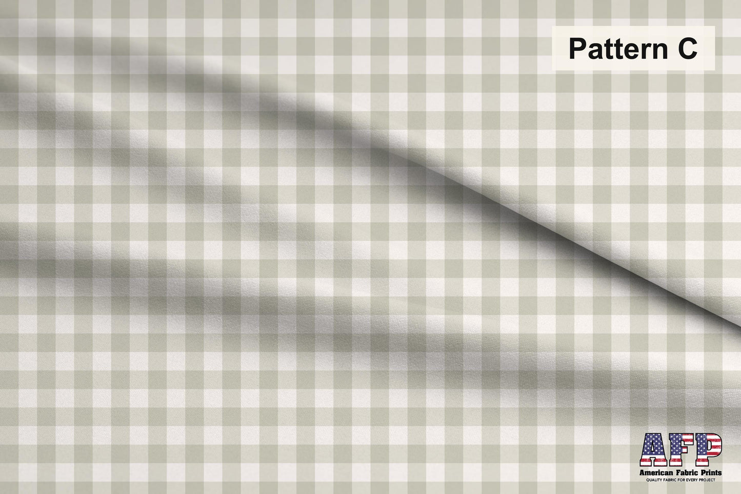 Neutral Gingham Fabrics. Pattern C. Shop now at American Fabric Prints.