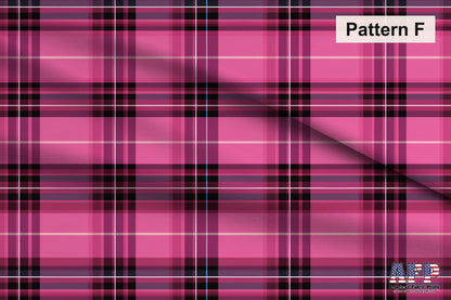Pink Plaid 2 Fabric Bundle Set - Shop now at American Fabric Prints