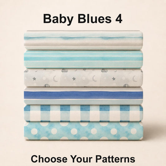 Baby Blues 4 Fabric Bundle Set - Shop now at American Fabric Prints